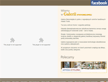 Tablet Screenshot of galeriastaromiejska.turek.pl